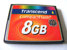 . . . . 8GB Compact Flash Card