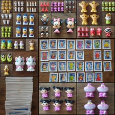 114 Rewe Disney Wikkeez - Sammelfiguren Konvolut u. 130 Aufkleber 