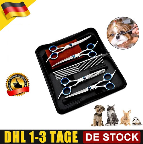5tlg profi hunde haarschere - 5tlg,