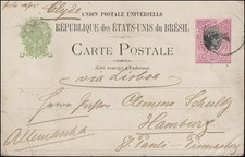 Brasilien Postkarte 100 Reis