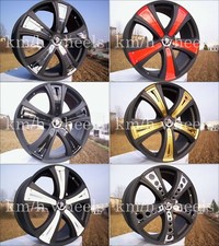 Dekorblenden Axxion AX4 Felgen Räder 19 Zoll aller Farben gelb rot schwarz chrom