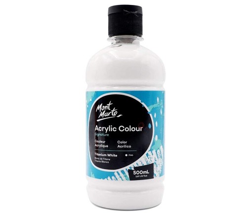 Acrylfarbe weiß schwarz - weiß,, oder