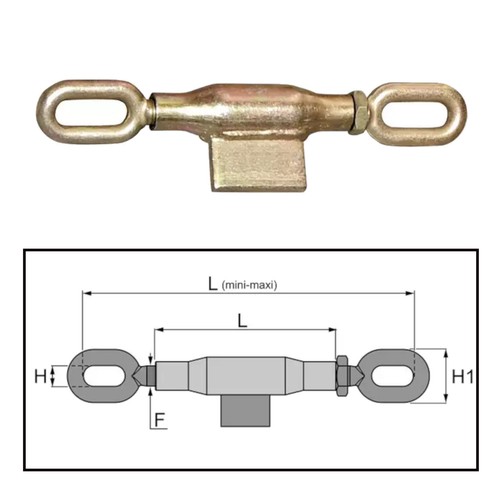 Spannschloss für unterlenker - spannschloss,
