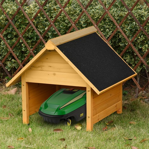 Holzgarage für rasenmäher - für,