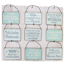 Maritime Metallschilder mit