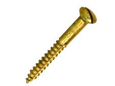 Holzschraube Messing blank