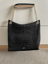 Cavalli Class Handtasche Schwarz Goldene Ketten