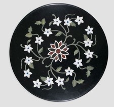 18 " Schwarz Rund Marmor Table