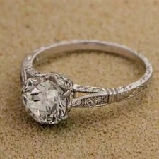 Art Deco Style 2.2Ct Round Lab