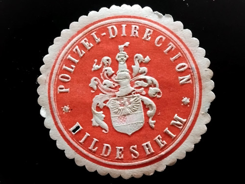 Siegelmarke polizei - siegelmarke,