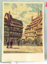 AK 1954 Halberstadt baut auf - Gerberhäuser am Kulk- Walter Gemm Büttenpapier
