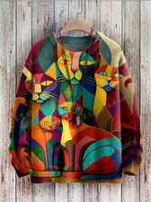 Unisex 3D Print Strick