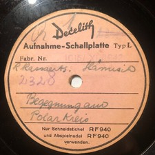 RRG RUNDFUNK Polarkreis ORIGINALPLATTE Decelith