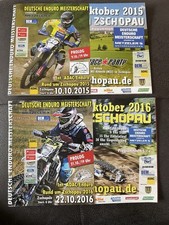 2 Programmhefte Zschopau Enduro DM 2015 und 2016  Rennprogramm