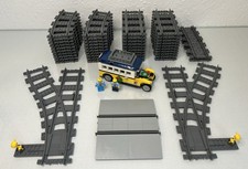 LEGO City Schienen Set Gerade Kurve Weiche Auto Zug Eisenbahn