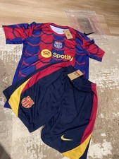 Barcelona Nike rot Fußball Dri Fit Trikot Erwachsene Set - Large - neu