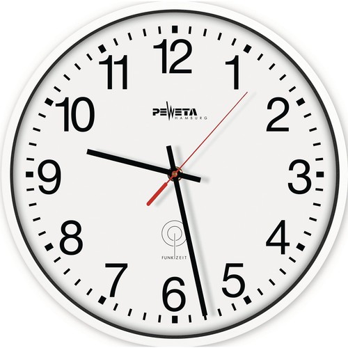Wanduhr funkuhr kunststoff - funkuhr,