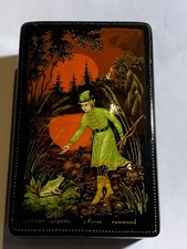 Russische Pappmasche Dose mit