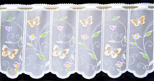 Schmetterlinge Scheibengardine  Küchengardine 2 Breiten - Höhe 45 cm Angebot Neu