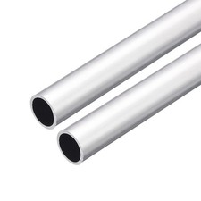 2pcs 6063 Aluminum Round Tube