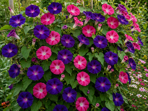 Ipomoea purpurea bohemian - 🌱,