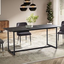 FineBuy Design Esstisch Keramik Glas 180 x 90 cm Keramiktisch Esszimmertisch