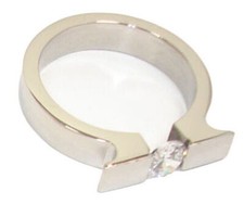 Edelstahlringe Damenring 5mm