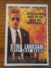 Filmplakatkarte / moviepostercard  cinema  Stirb langsam - Jetzt erst recht