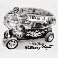 T-Shirt Auto american Diner Hot Rod Drive-In US-Car Oldtimer Rockabilly *1108