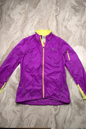 Adidas laufjacke lila neon - s,