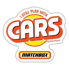 Matchbox™ Logo Mit I Still Play With Cars Aufkleber Sticker, max. 10 x 10 cm