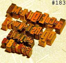 A-Z  0-9 mixed  Alphabet + Zahlen Plakatlettern Stempel Lettern Druck Letter ABC