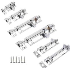 Chrom Schieberiegel Bad WC