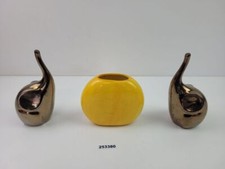 2 Elefanten Keramik Gold Dreamlight Design 1 Vase Gelb Wohnaccessoires #253380