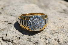 Herren Echt Diamant Rund