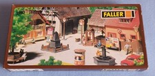 Faller Dorfplatz Bausatz B-580, Ersatzteile, Reste mit OVP, gebraucht