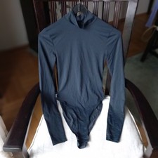 NEU *Zara* Toller Langarm Body, Dunkelblau, Stehkragen, Stretch, Druckknöpfe, S