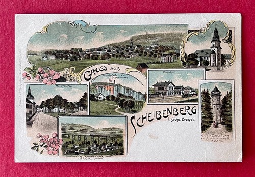 Litho schneeberg im - ak,