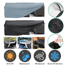 Gartenmobel Abdeckplane Schwarz/Grau Rechteck Abdeckung Schutzhülle Abdeckhaübe