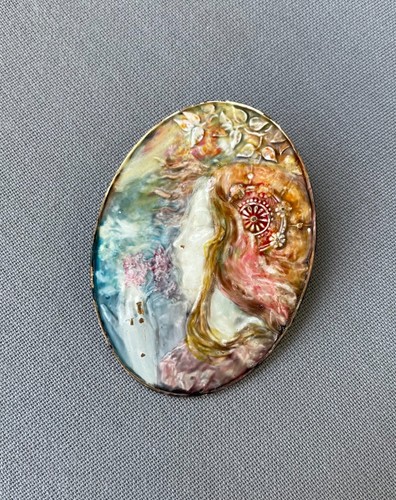 Jugendstil brosche aus - jugendstil,
