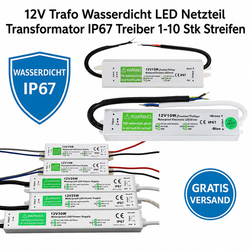 12v trafo wasserdicht led - 12v,
