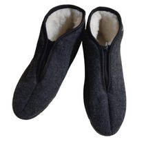 Herren Winter Hausschuhe Filz Hüttenschuhe Hausstiefel Filzpantoffeln Schurwolle