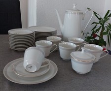 H&C Selb Bavaria Heinrich: Porzellan Kaffeeservice, 30 Teile, vintage