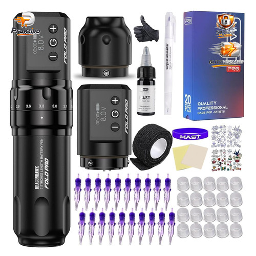 Tattoo maschine set fold pro - tattoo,