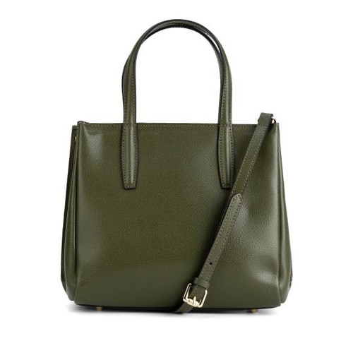 Leder tasche grün 24 - leder, 22