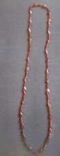 Tolle Lange Halskette Damen Steine , Elemente Kunststoff Braunton Neu Ungetragen