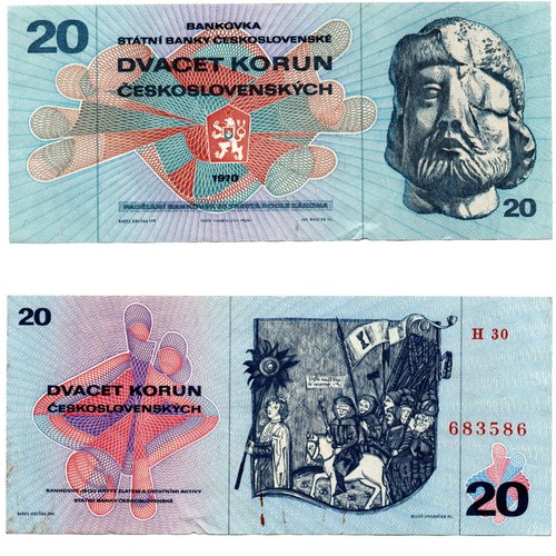 Banknote tschechoslowakei 20 - banknote,
