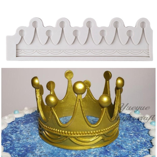 Silikonform fondant krone - silikonform,