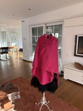 Kaschmir Cape styled by Pringle One Size Bordeaux ( mit ein touch Pink)
