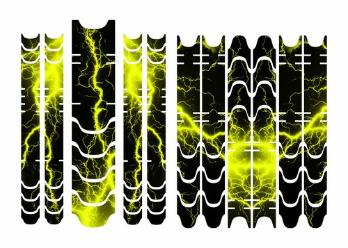 Rahmenaufkleber set neon - set,